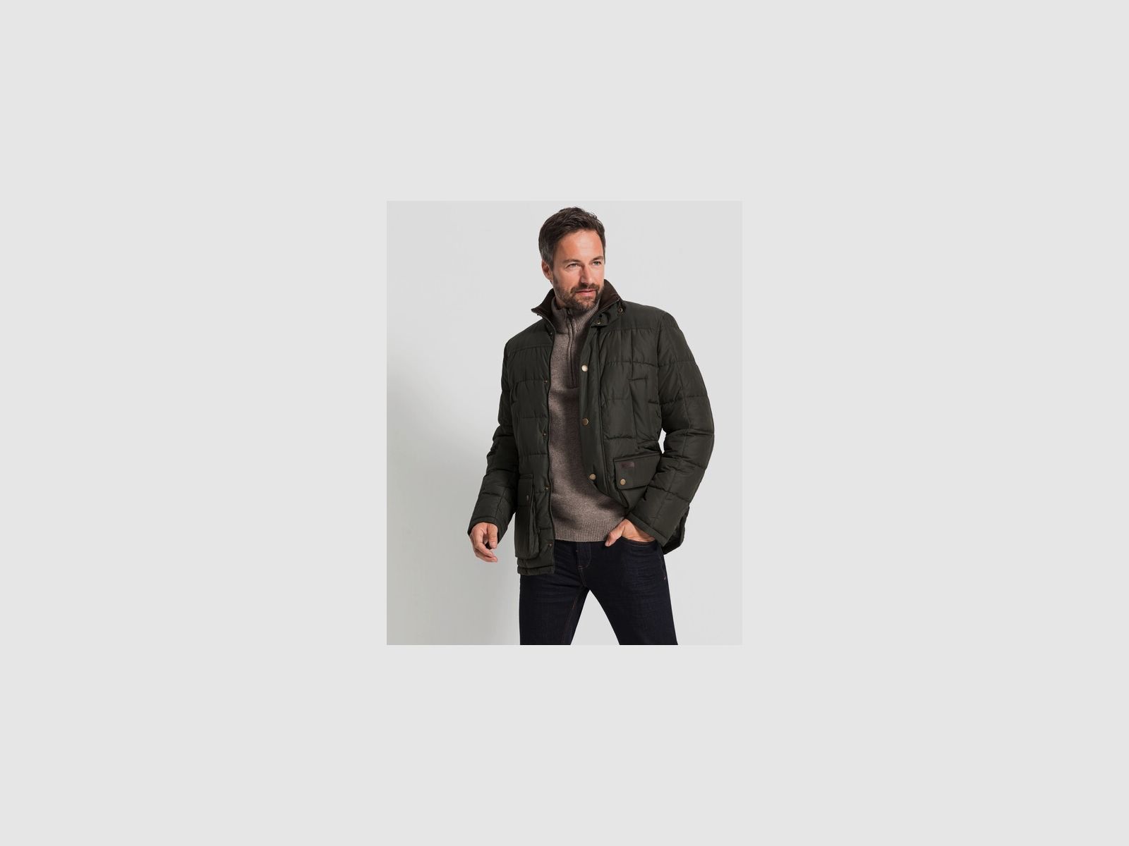 BARBOUR Ambrose Veste matelassée pour hommes Olive