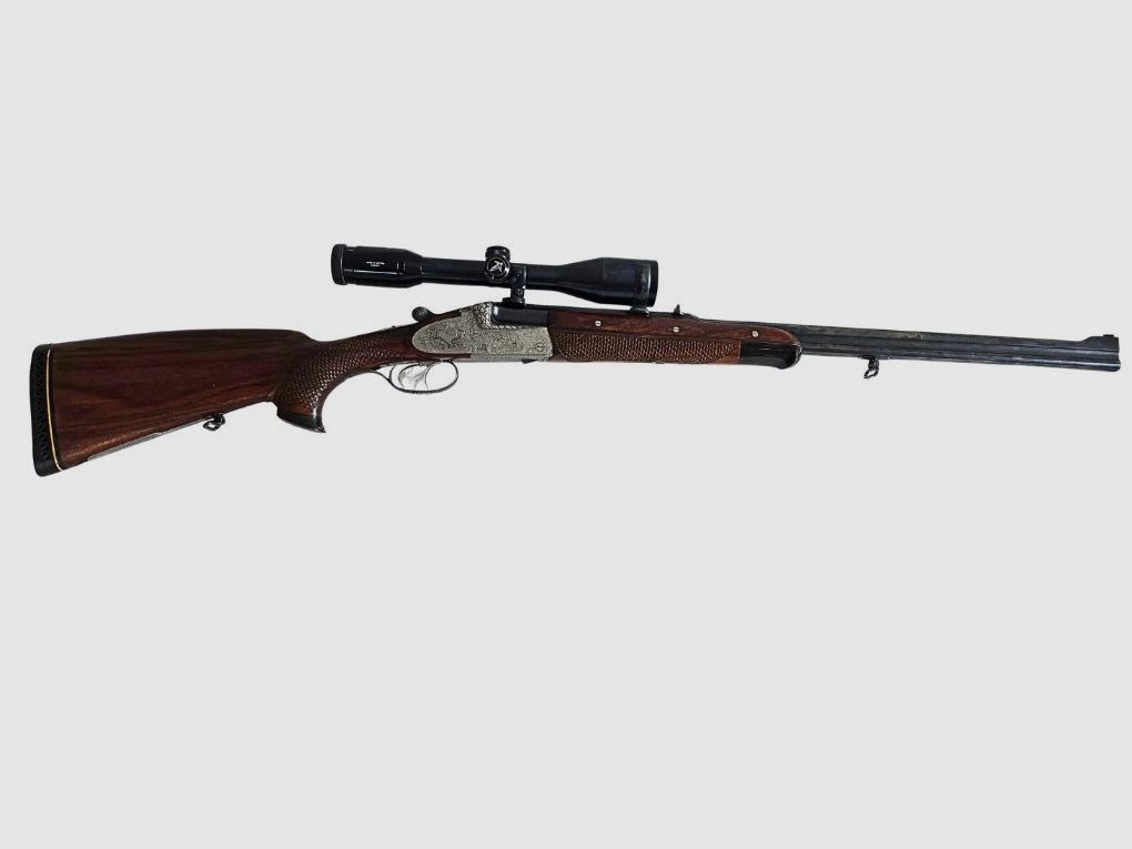 gebr. SODIA Bergstutzen mit lg. Seitenplatten und Schaftmagazin und montiertem SWAROVSKI Habicht 6x42S Abs. 7A, Zustand: Gut Kal. 5,6x50RMag., Bild 1 von 9