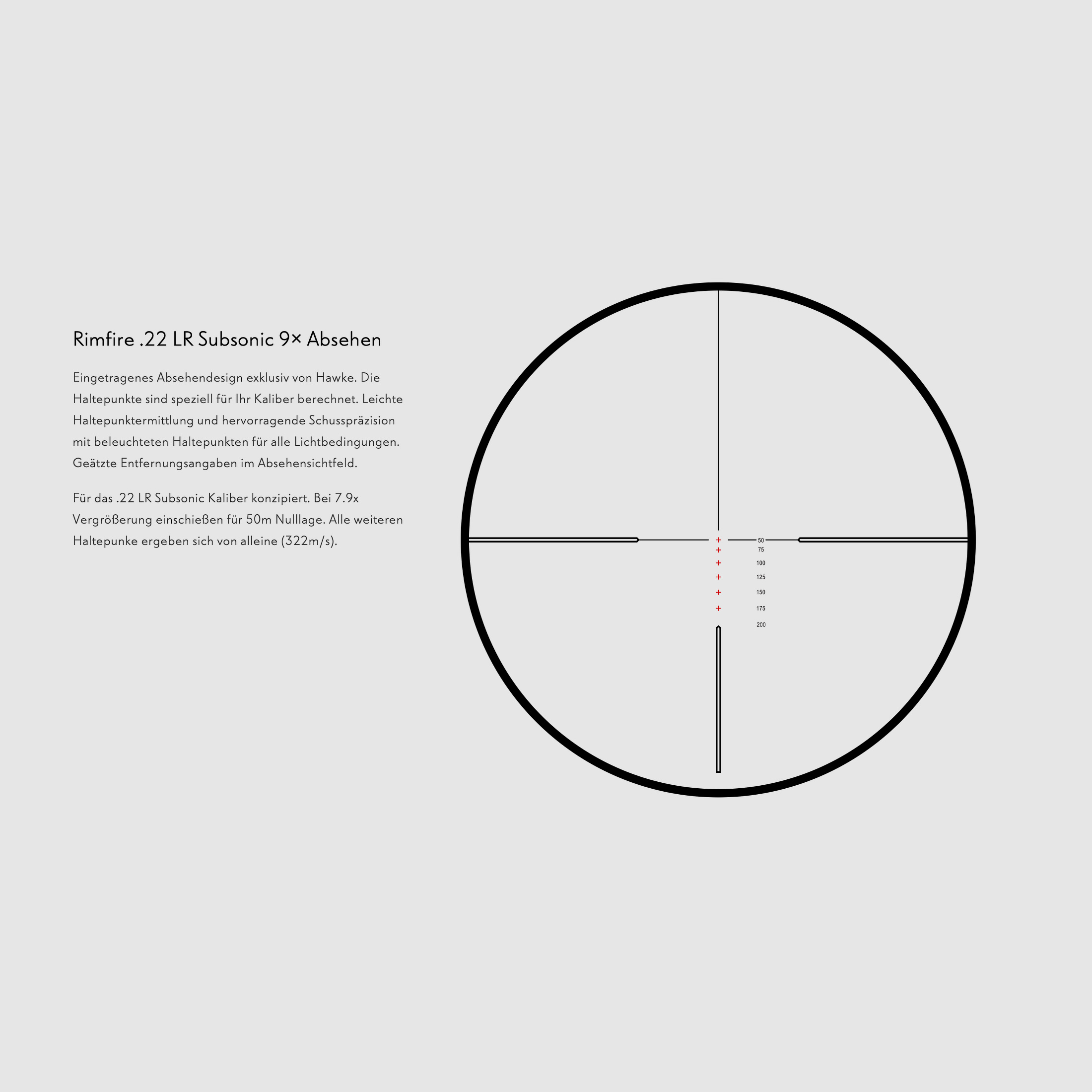 HAWKE 14223 VANTAGE 3-9x40 RIMFIRE 22 Subsonic riflescope