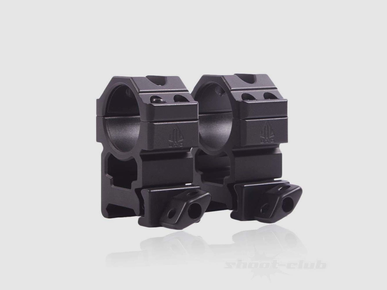 Anelli di montaggio UTG alti - 1 pollice per guida Weaver da 22 mm