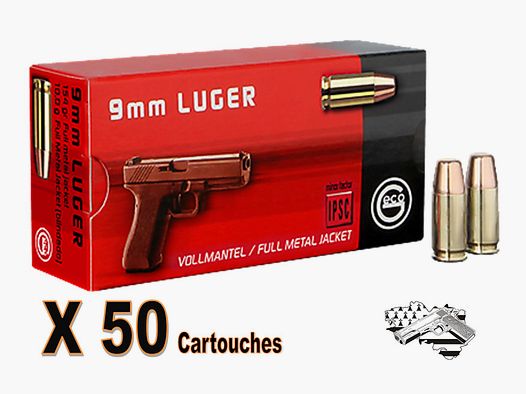GECO 9×19 mm FMJ Subsonique 154 grs par 50