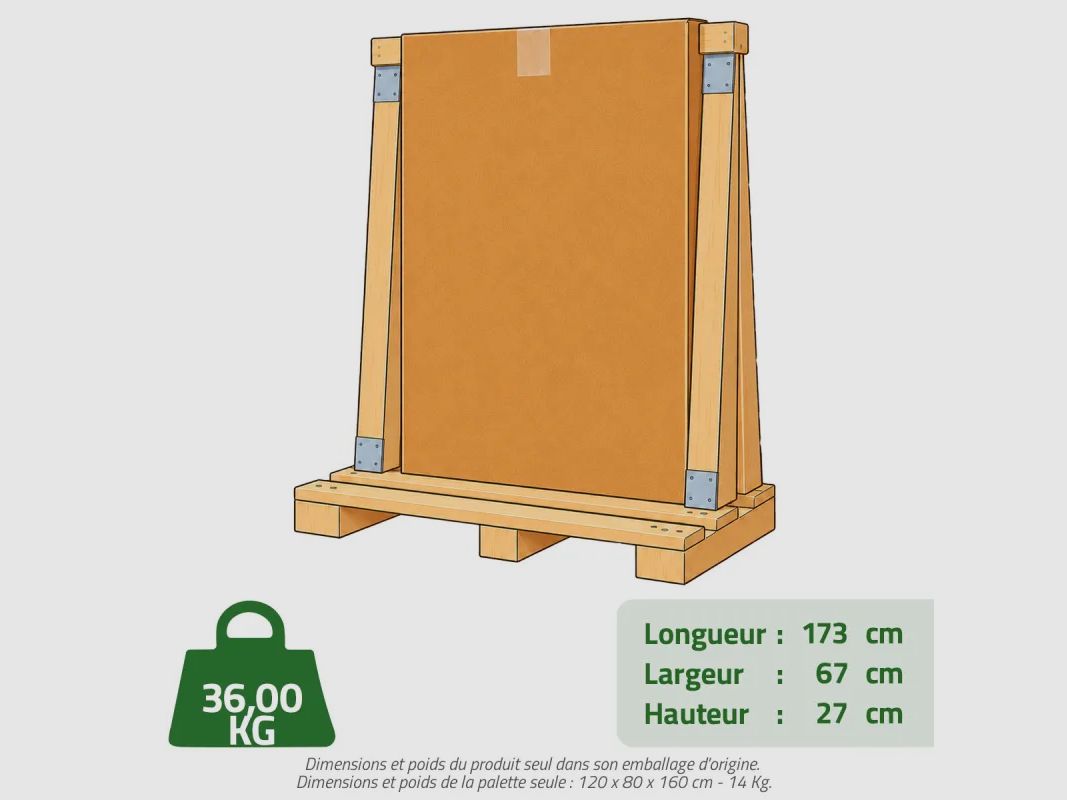 Gartenhaus Lys aus Kunststoff Höhe 196 cm - 1 Tür 1,20 m², Bild 11 von 11