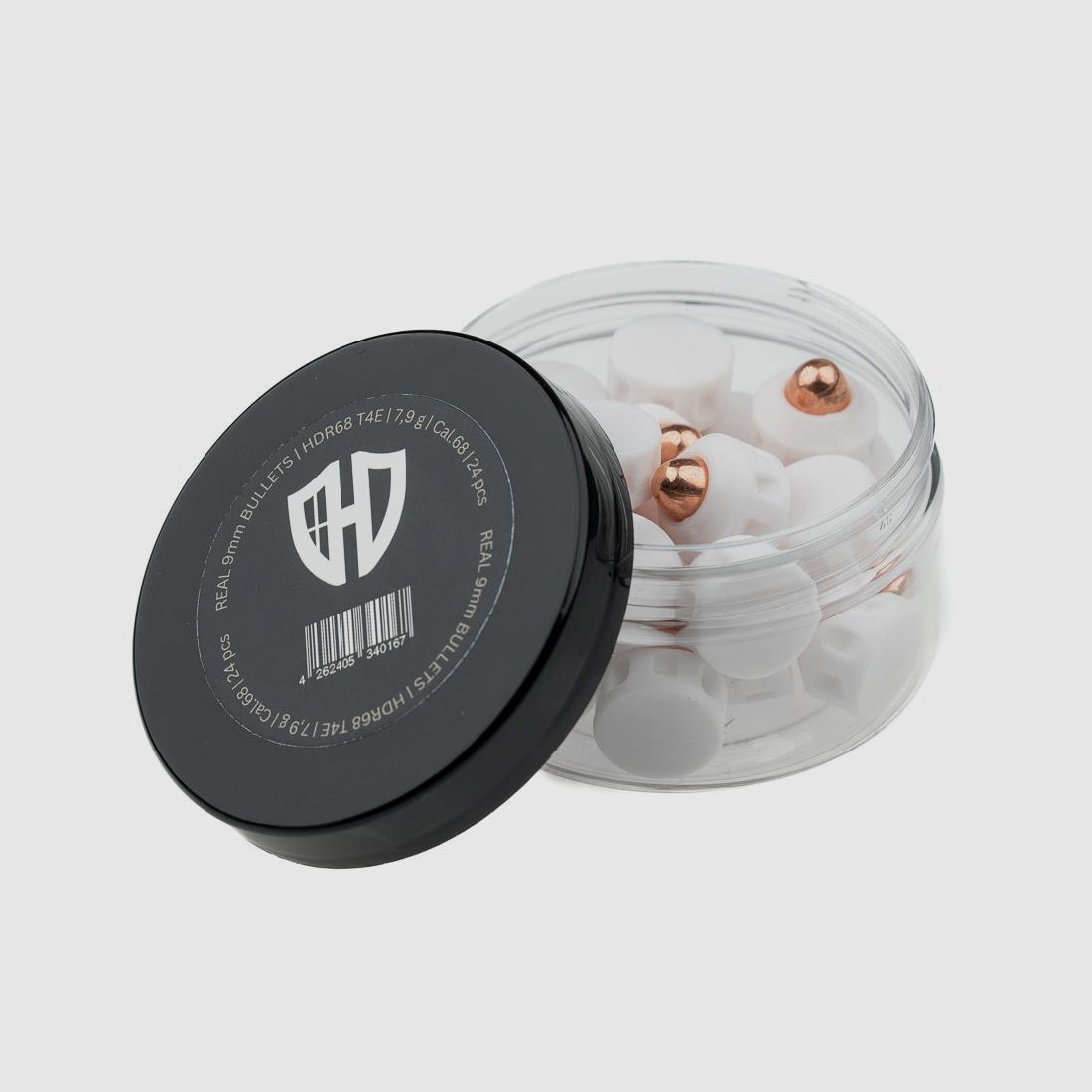 REAL 9mm BULLETS | HDR68 T4E | AEA Zeus Cal.68 | 7,9 g | Cal.68 | 25 pcs