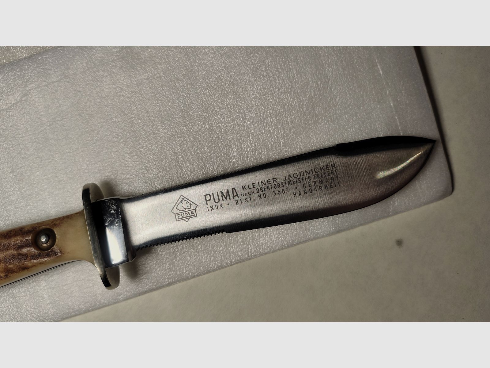 Couteau Puma Petit Jagdnicker 3587 & 3588 1/2 de 1976 – 50 ans d'anniversaire