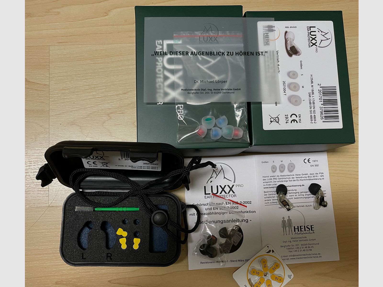 LUXX pro Ear PROTECTOR - aktiver Gehörschutz von Heise Medizintechnik - kein Peltor, Hörluchs