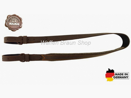 AKAH Gewehrriemen Pull-up Leder mit Wollfilz