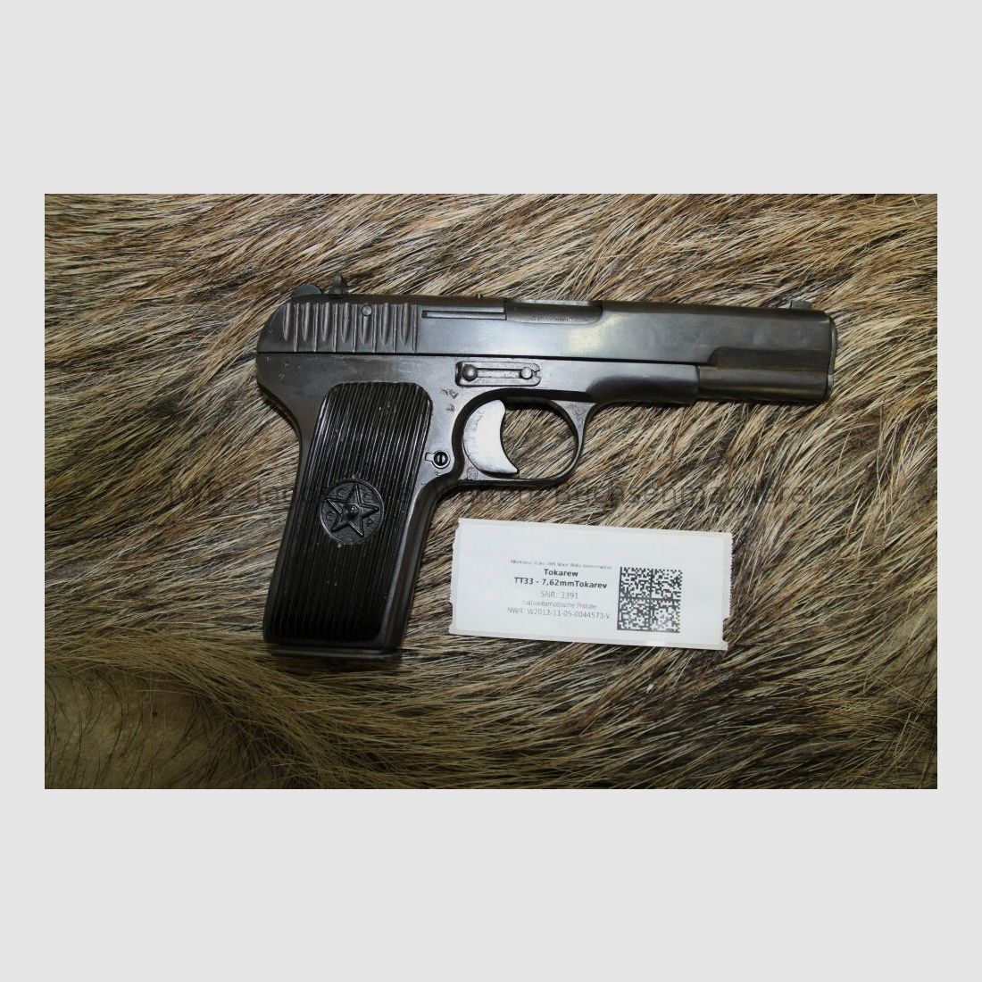 Tokarev TT33 pistool staat 2 met nieuwe proef 1981 7,62mm Tokarev