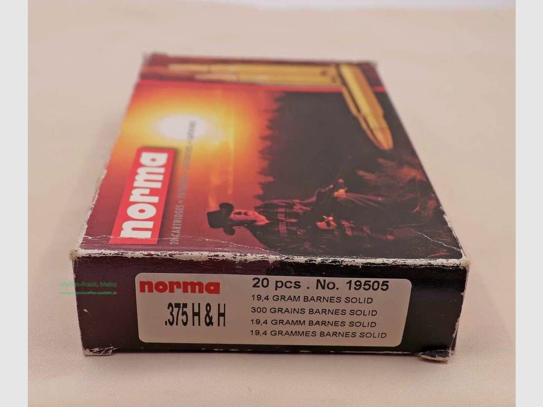Cartouches de fusil Norma .375 H&H Mag