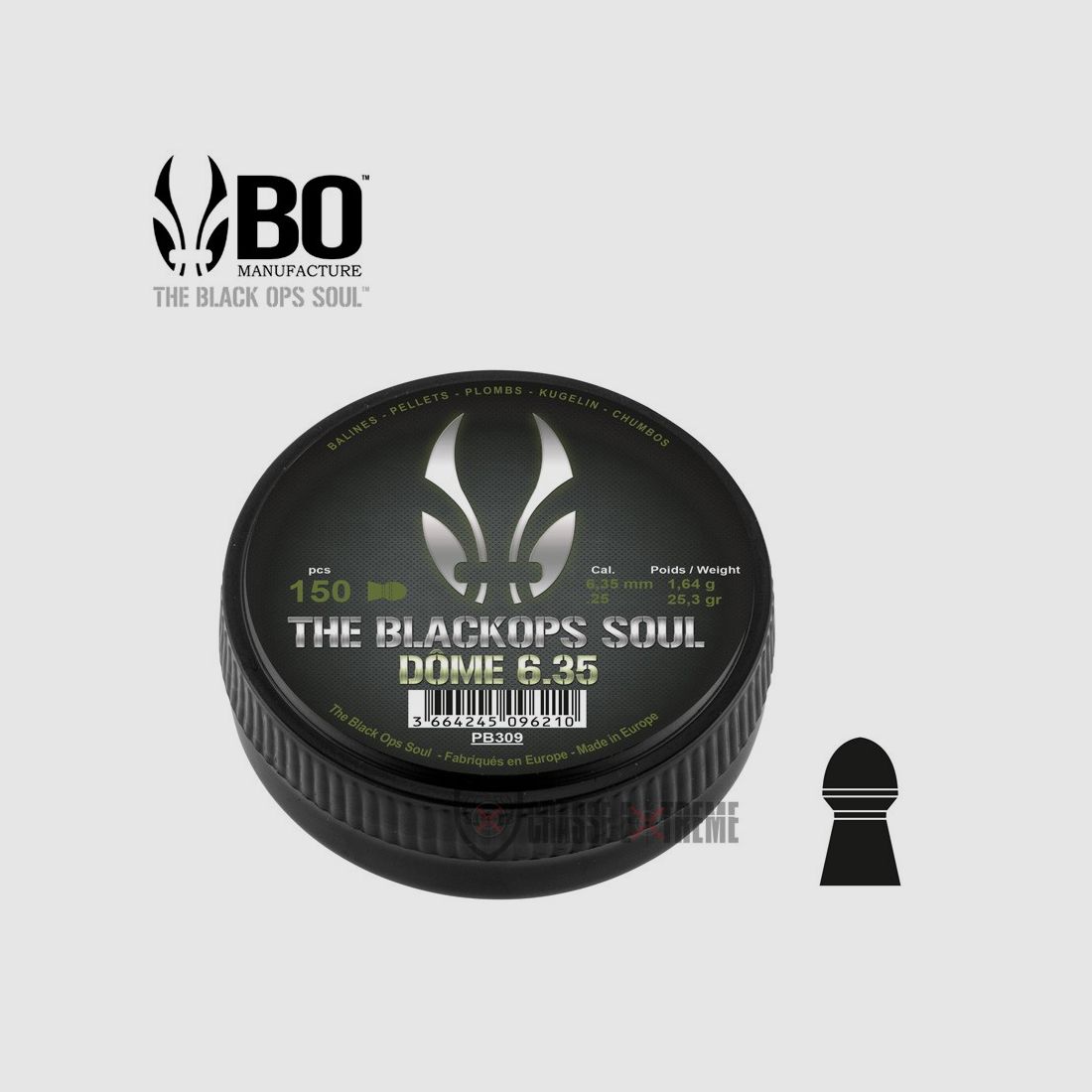 150 Diabolos the Black Ops Soul Dome Kal. 6,35 mm, Bild 1 von 2