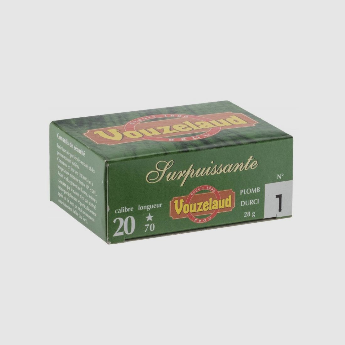 Patronen Vouzelaud - Übermächtig - Kal. 20/70 N°7