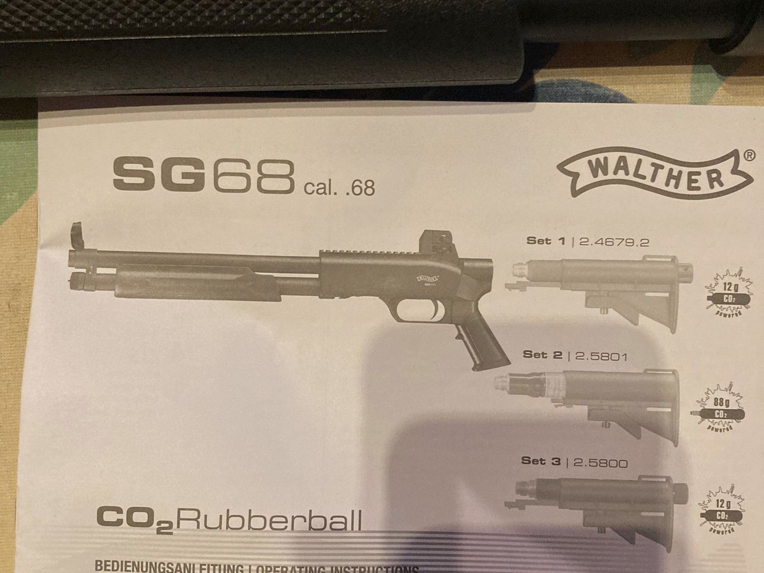 Walther T4E SG68 – neuwertig, unbespielt, ohne OVP