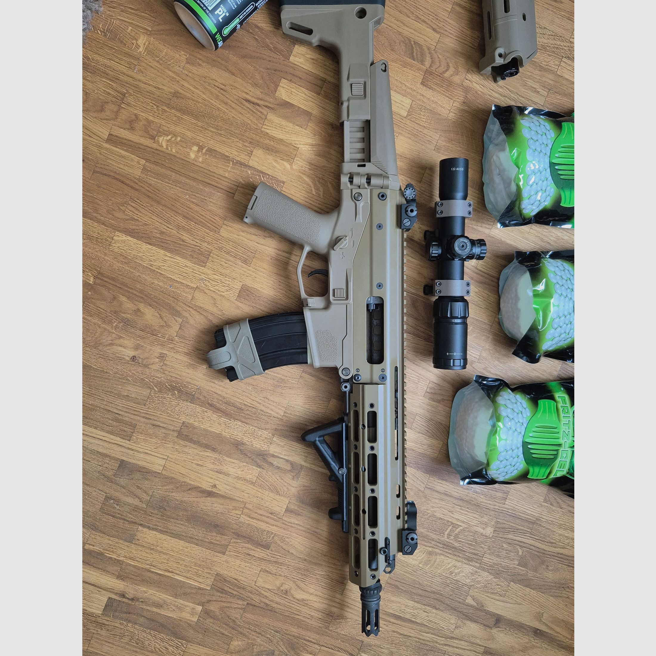 WE MSK Masada Open Bolt GBB in Tan