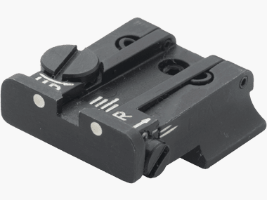 LPA tacca di mira micrometrica TPU per pistole S&W 3rd Gen cal. 9mm/.40 S&W, 2 punti senza mirino anteriore