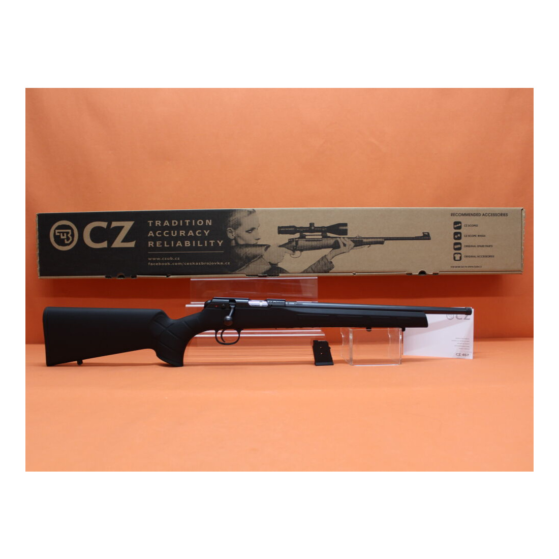 CZUB	 Rep.Büchse .22lr CZ 457 Synthetic Threaded 16"Lauf/ Gewinde 1/2-20/ Polymerschaft Softtouch