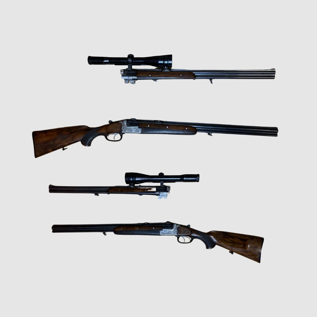 Bockdoppelbüchse 9,3x74R und Wechsellauf Merkel 16/70 & 6.5x57R ZF: Zeiss 2.5-10x52