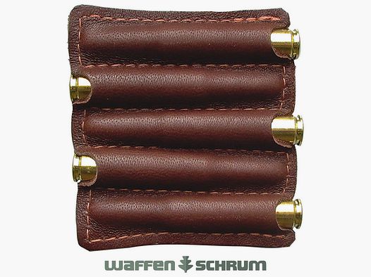 AKAH cartridge case elk leather for 5 bullet cartridges