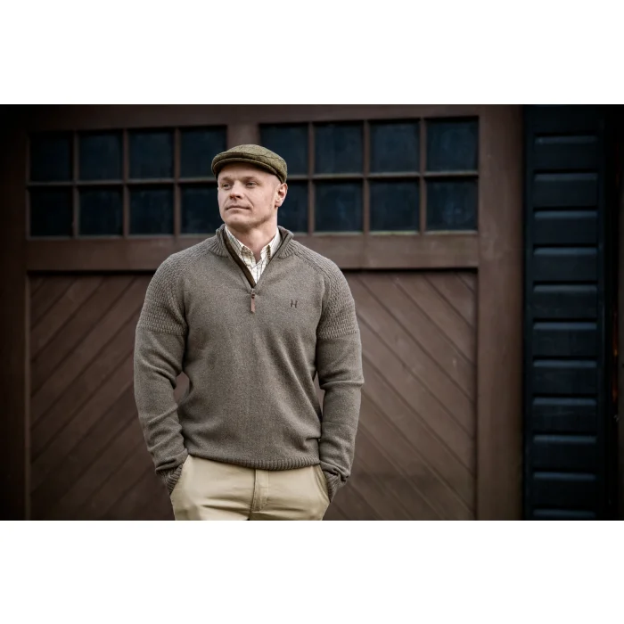 Sweter Harkila Vincent merino half zip - Dark sand (106080206), zdjęcie 5 z 6