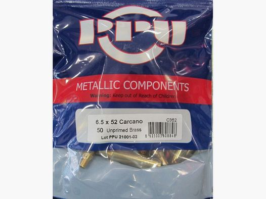 PRVI CARTUCHOS 6,5X52 CARCANO 50PCS