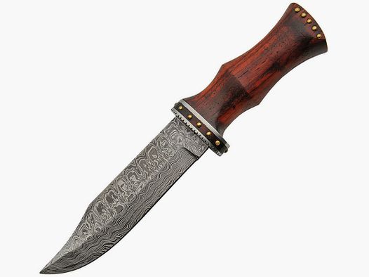 Bowie Damast Messer, Rosenholz | 89495