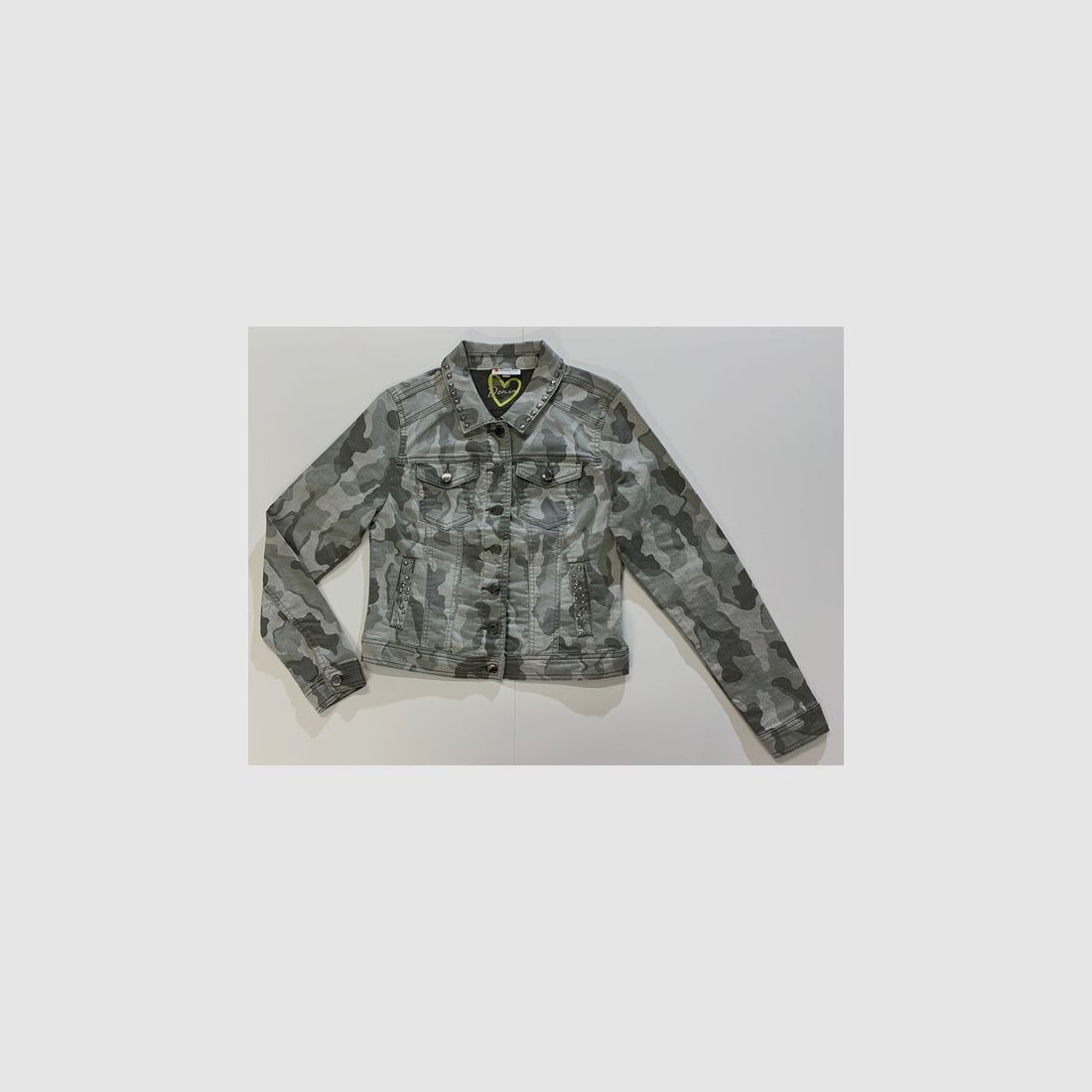 Street One Denim-Jacke XS Gr. 36 Tarnmuster ROXANA Camouflage NEU