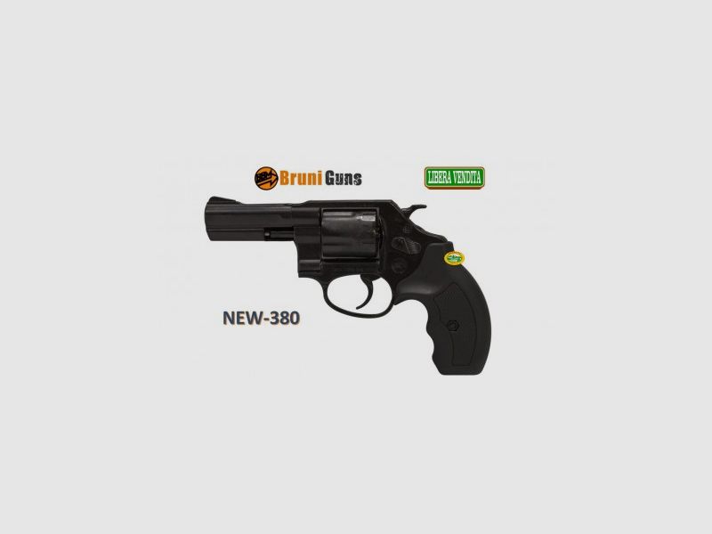 BRUNI NEW REVOLVER 3 Zoll schwarz Kal.380