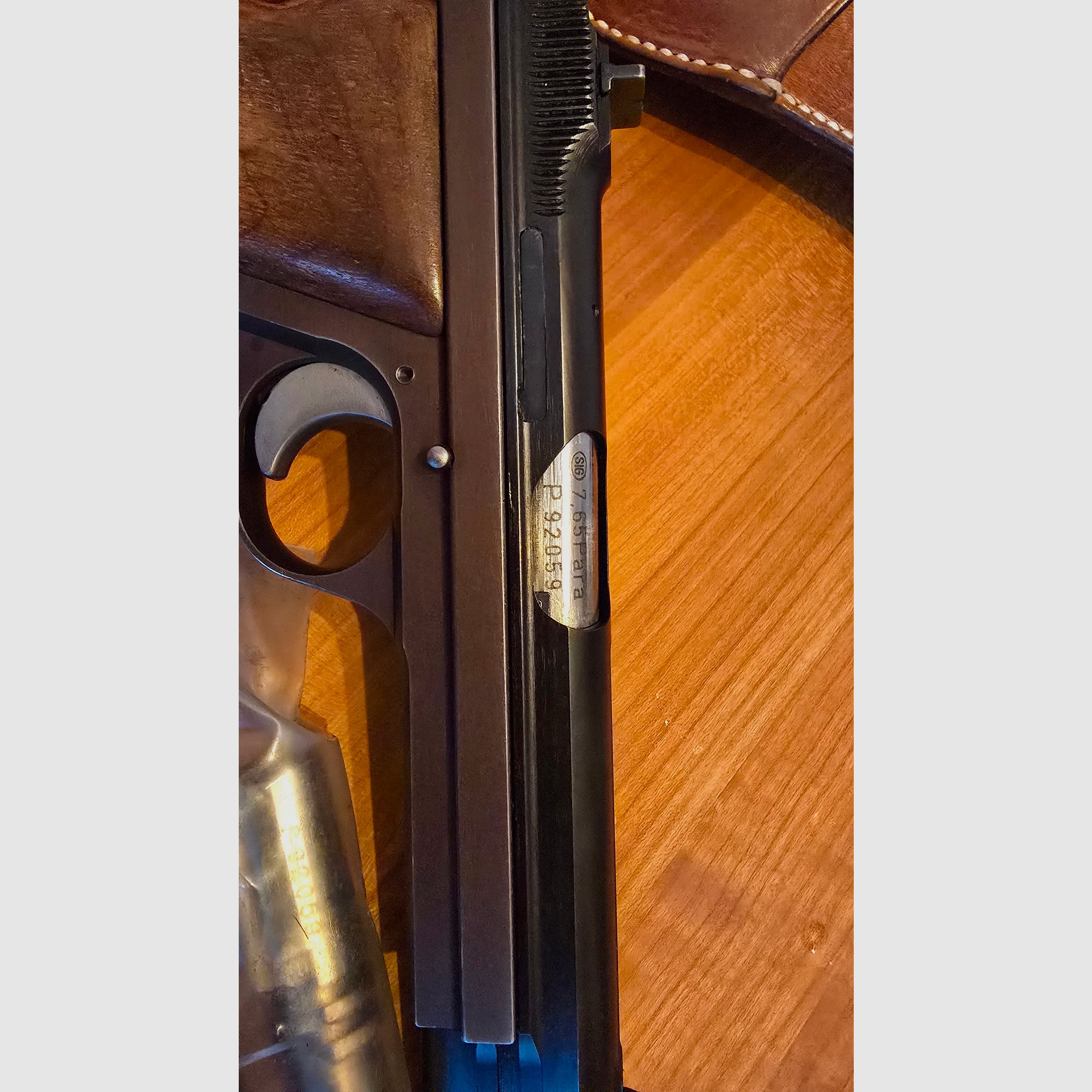 <SIG P210-2 matching number | 9mm + 7.65 interchangeable barrel | Top condition | Collector's item