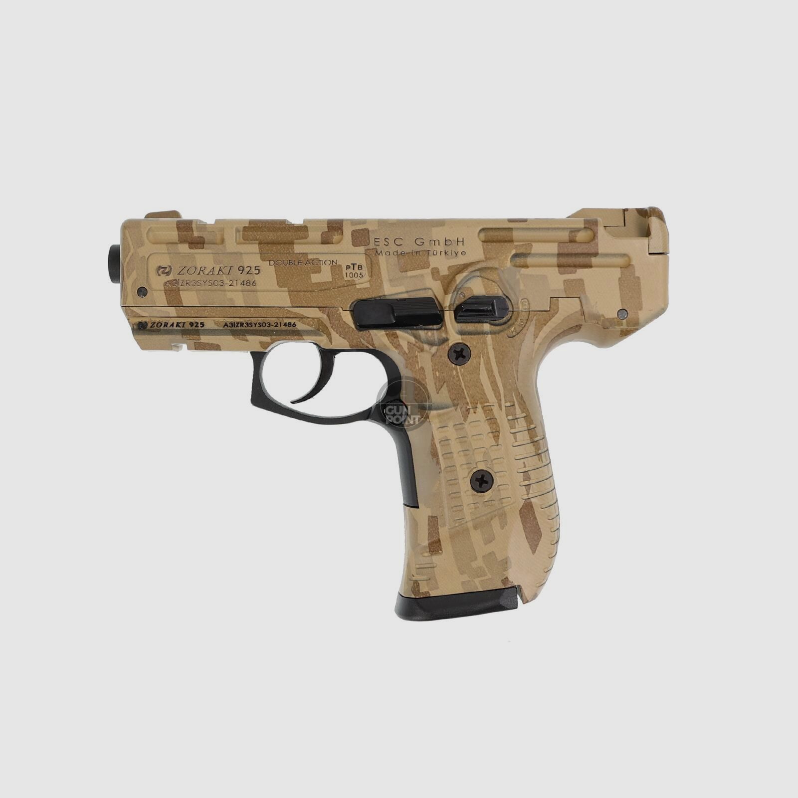 Schreckschuss - Gas Signal Pistole Zoraki 925 - 9 mm P.A.K - camo