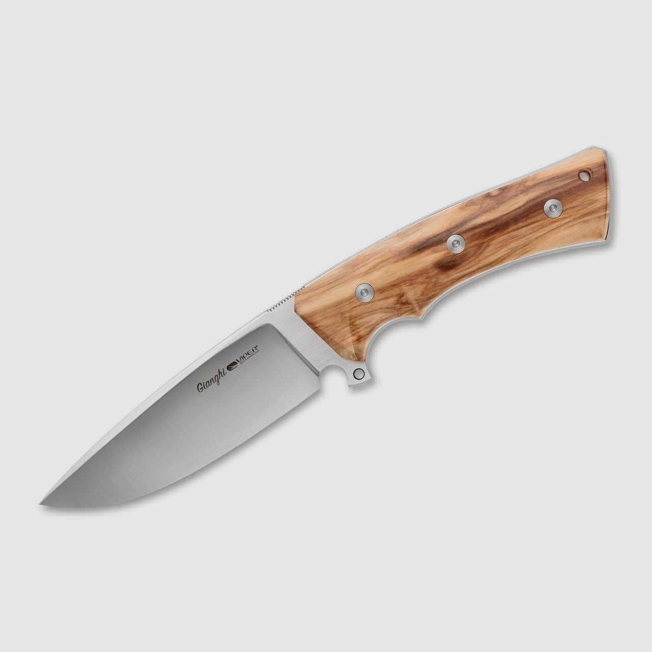 Gianghi Olive Messer mit hochwertiger Lederscheide