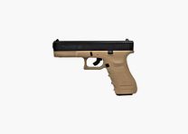 Pistola a salve Bruni Gap G17 calibro 9 mm nero e tan