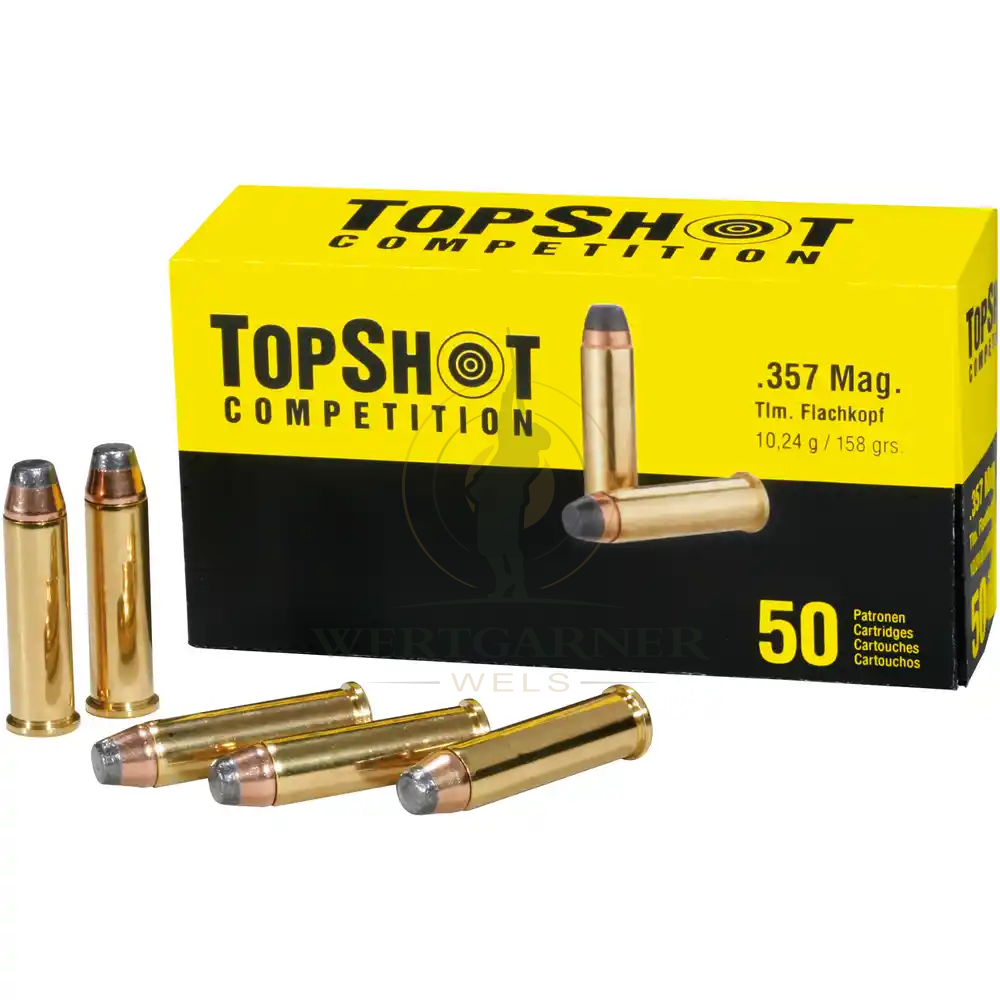 TOPSHOT Competition .357 Magnum Teilmantel Flachkopf 10,2g/158grs.