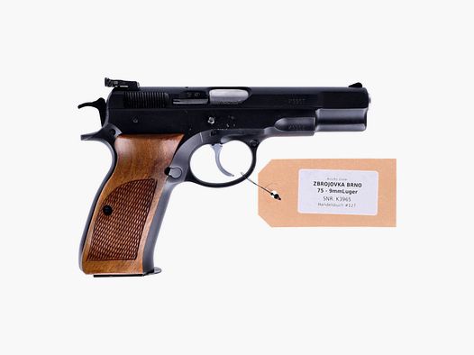 Pistole CZ-75 Kaliber 9mm Luger mit LPA-Visierung