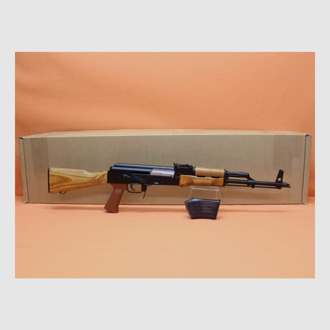 WBP JACK Ha.Fusil 7,62x39 WBP JACK Bois 415mm Canon/ 14mm Rail de montage/ Crosse en bois stratifié (AKM/AK47)