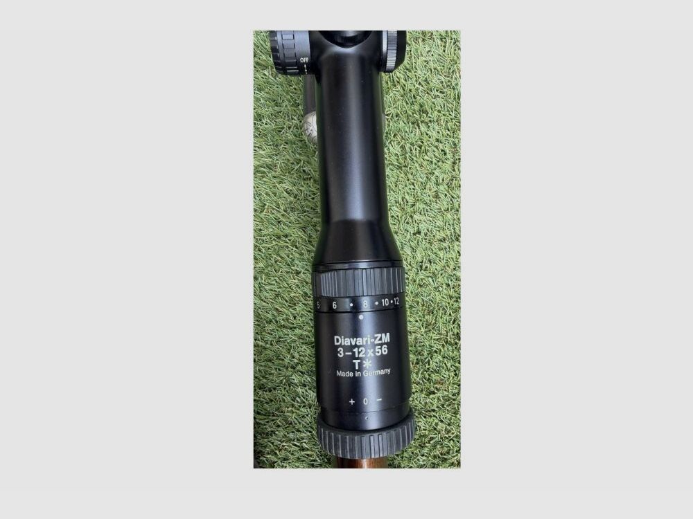 Heym Drilling mit Zeiss 3-12x56 und Einstecklauf .22Hornet 20/76;9,3x74R