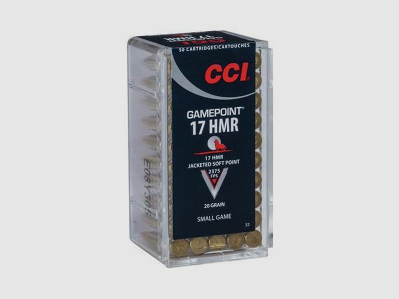CCI Gamepoint .17 HMR 20GR JSP 50 cartucce
