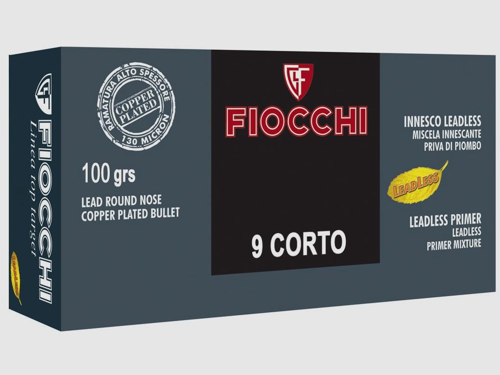 FIOCCHI TOP TARGET Munition – 9mm kurz – 100 grains – Bleispitze