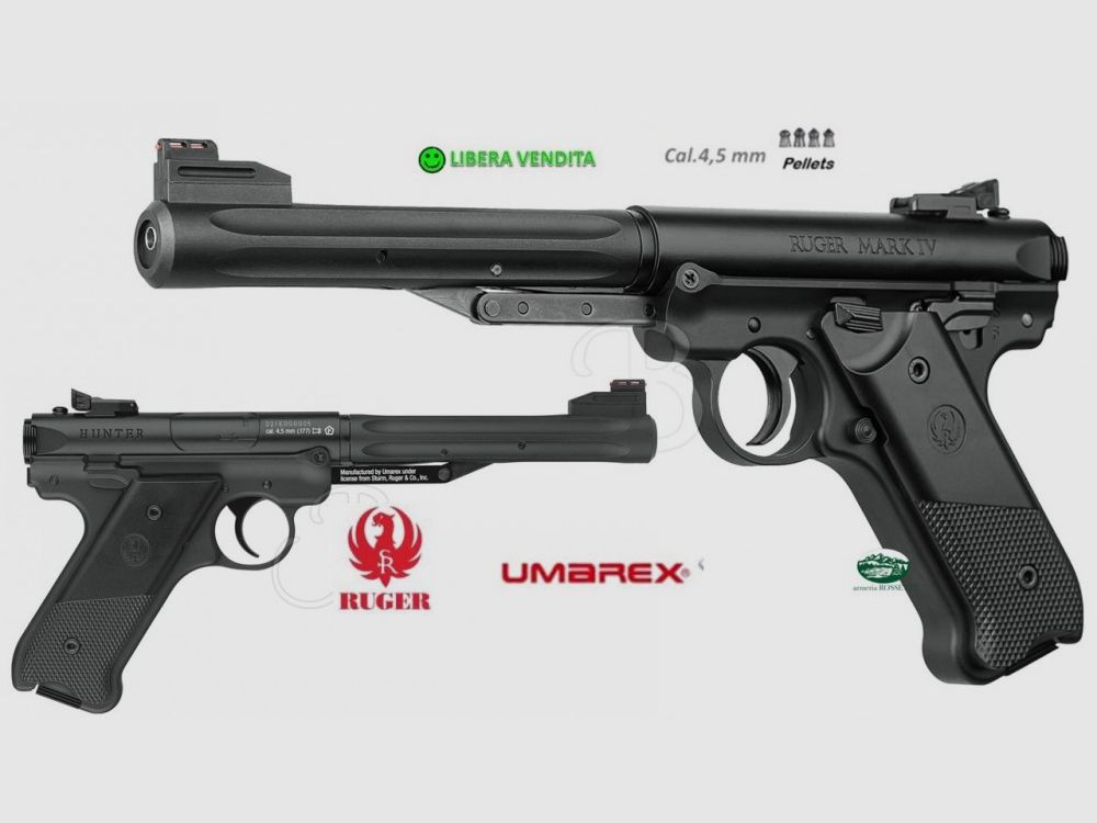 UMAREX RUGER MARK IV Black Kal.4.5 - Druckluft