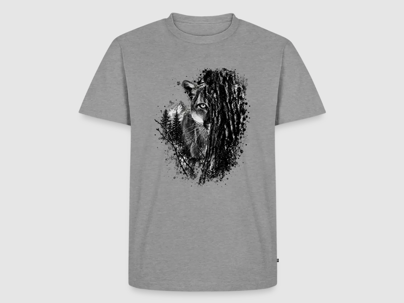 PUMA Heren Premium T-Shirt "Lauerende Puma", afbeelding 3 van 37