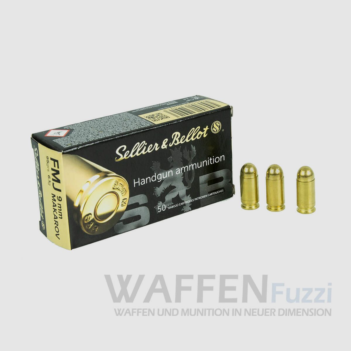 S&B 9mm Makarov Vollmantel 96grs