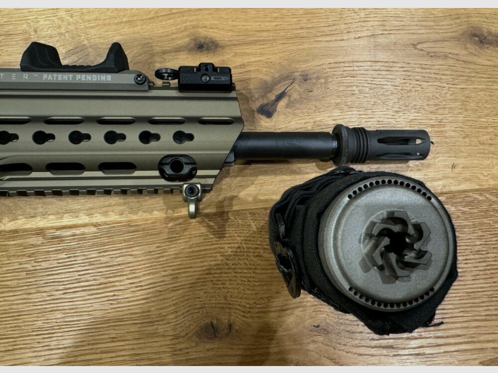 Heckler and Koch MR308 A3 Slimline 13" sand with Antimatter Scopeswitch