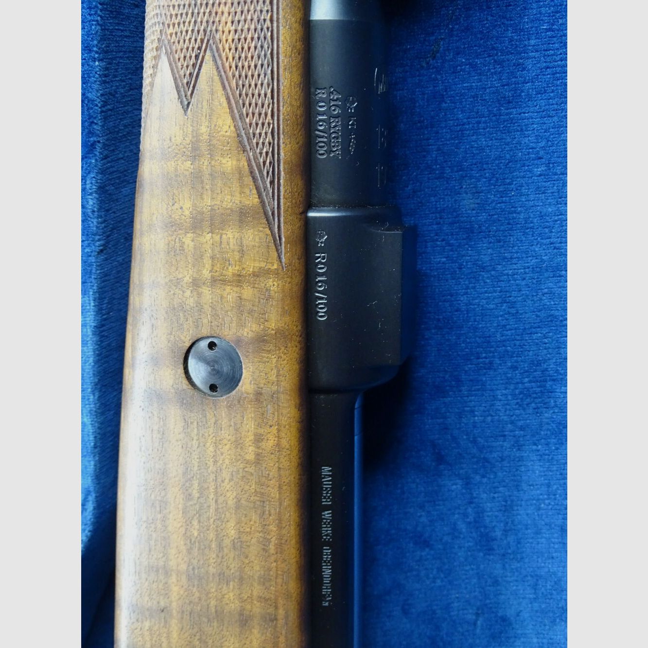 Mauser M98 100 Jahre Jubiläum Kaliber .416 Rigby inkl. Lederkoffer	 M98 Magnumsystem 100 Jahre Mauser 16 / 100 Sammlungsauflösung