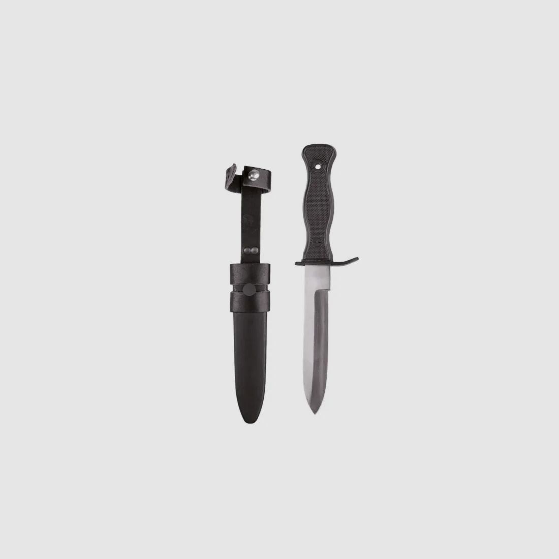 BW combat knife, black, replica according to the specifications of the Bundeswehr