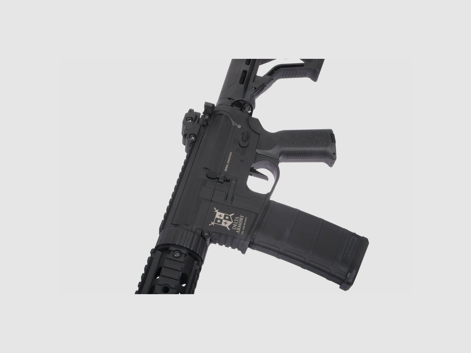 AR15 SilentOps 7 Zoll CHARLIE EAGLE ETU Schwarz S-AEG Softair Gewehr Frei ab 18 Jahren | Delta Armory