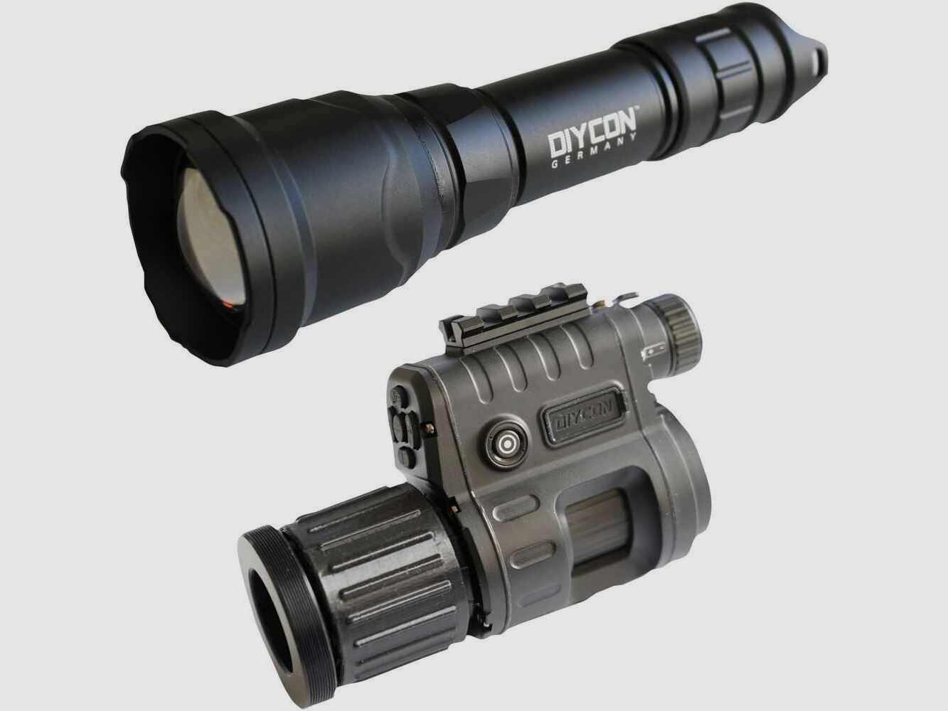 Dispositivo de visión nocturna de doble uso Dycon DNVC-3 Black Mamba incluido con iluminador IR LED Predator 2