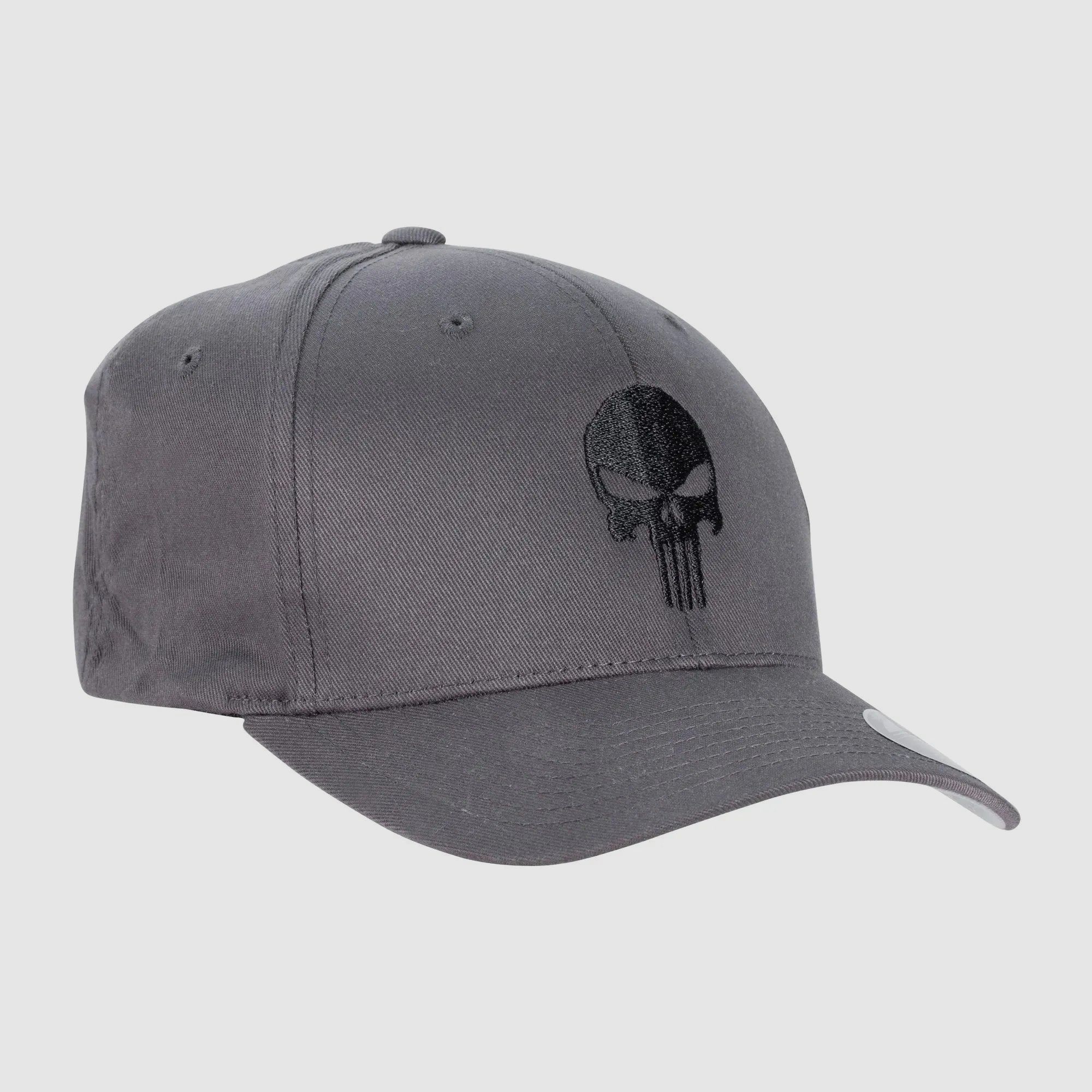 Flexfit Café Viereck Cap Flexfit Punisher grau schwarz