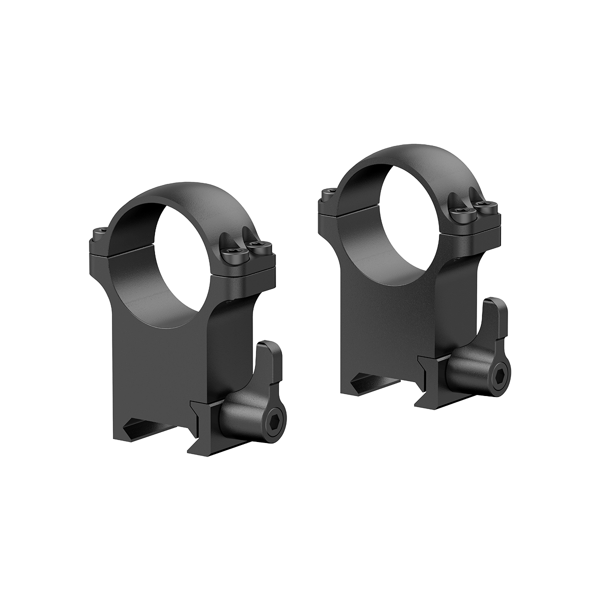 Set di anelli Vector X-Accu, QD, 25,4 mm, 1", slitta Weaver – metà, immagine 9 di 10
