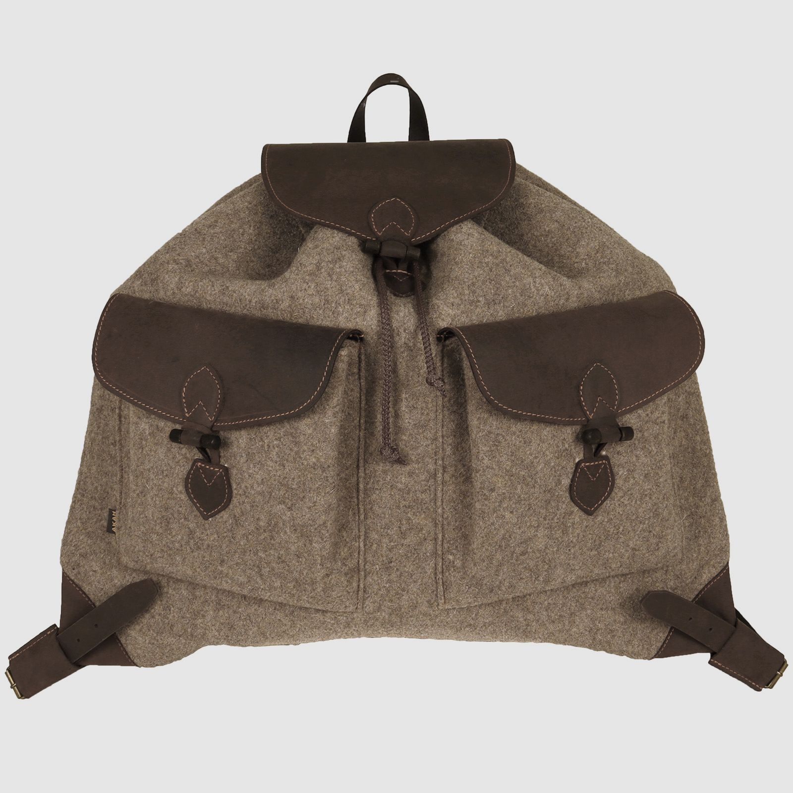 Mochila de fieltro de lana silenciosa