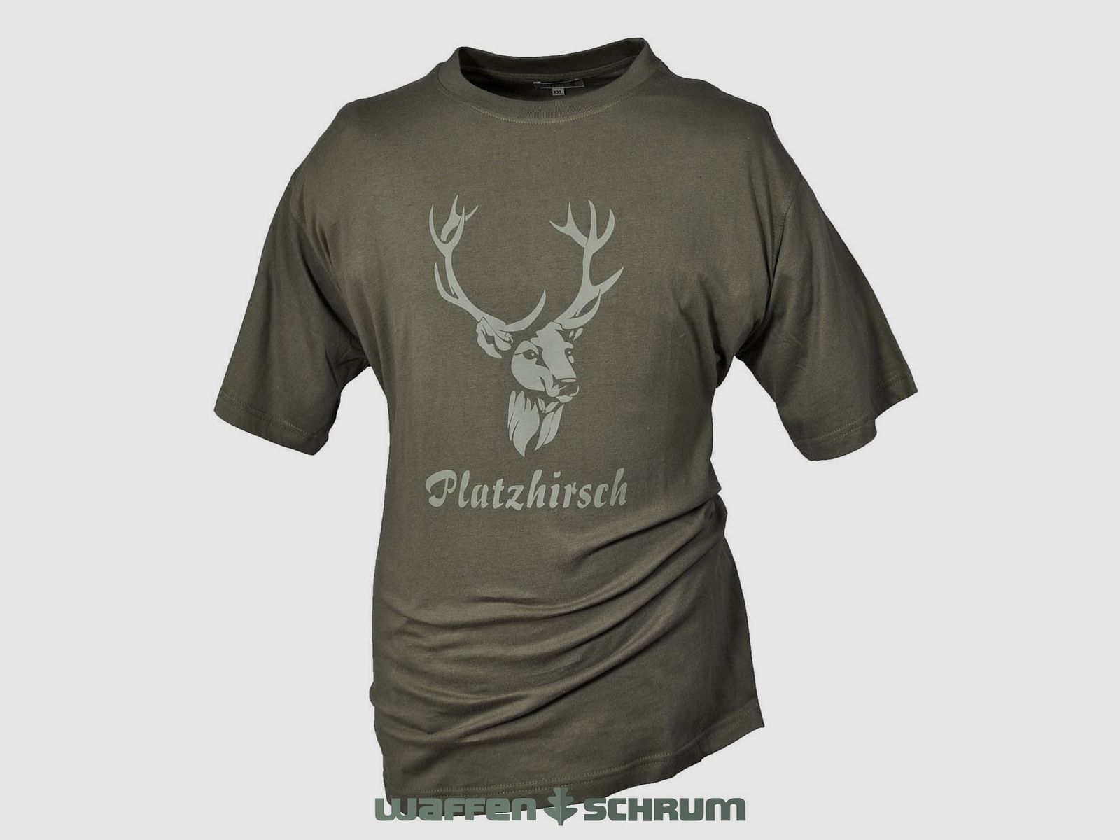 Hubertus T-Shirt Platzhirsch  oliv