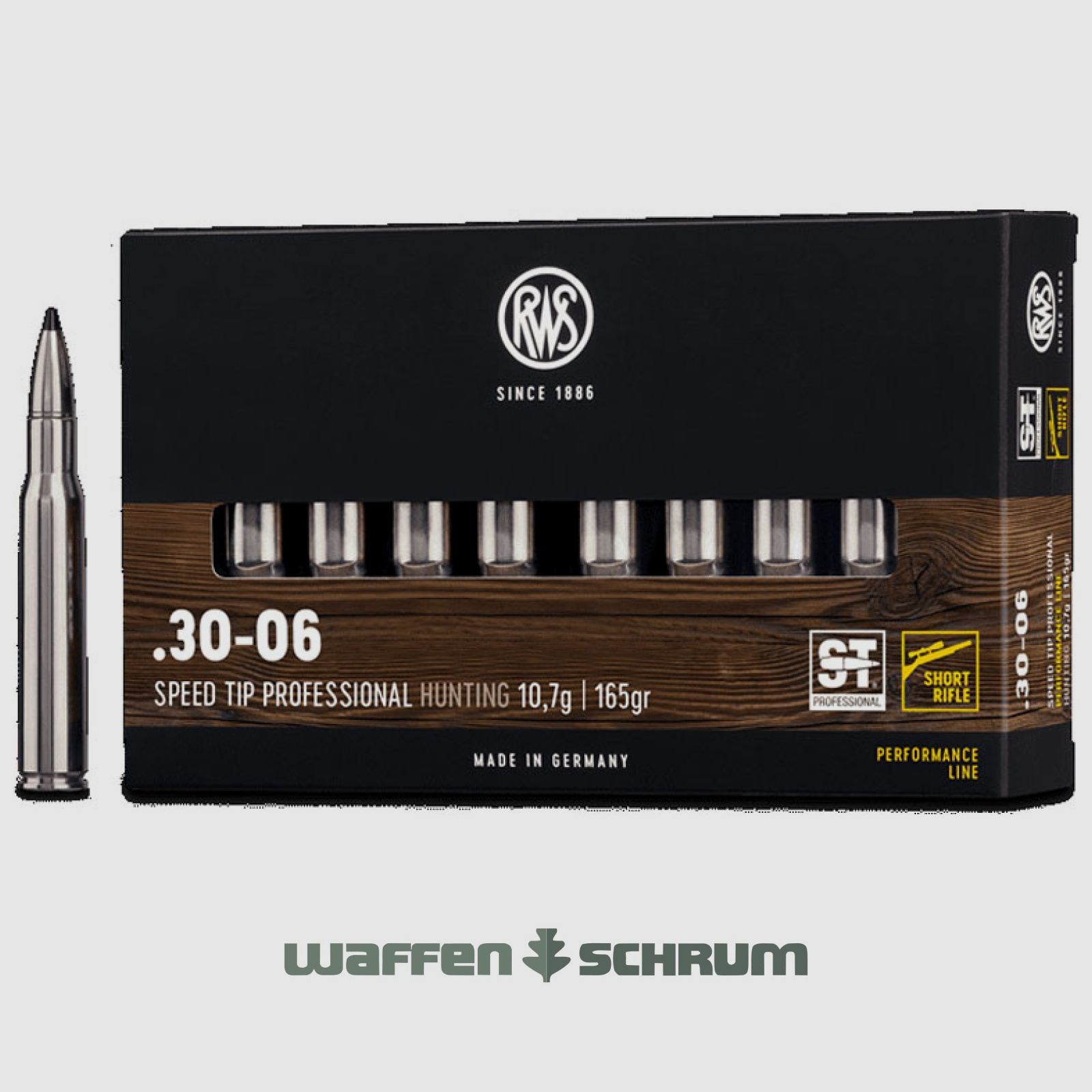 RWS Speed Tip Pro 10,7g - 165gr .30-06Spring Short Rifle
