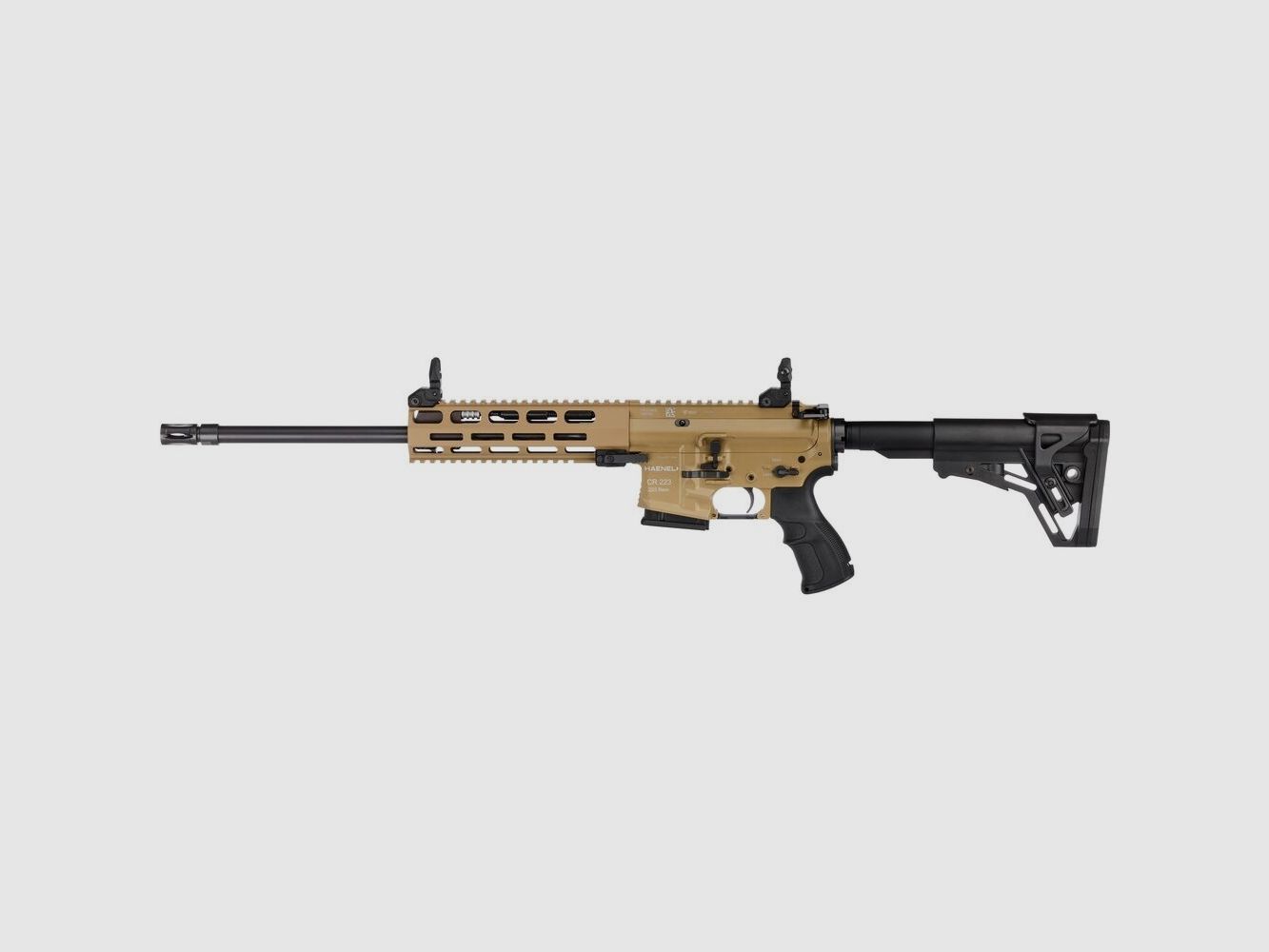Haenel Selbstladebüchse CR 223 M-LOK Handschutz .223 Rem. Lauflänge 423 mm | Direktabzug kurz Sandfarben sportlich zugelassen