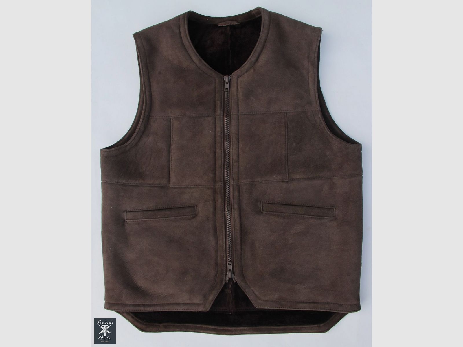 Velours Lammfellweste